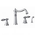 Yosemite Home Decor Yosemite Home Decor YP68WSKF-PC Two Handle Kitchen Faucet with side sprayer; Polished Chrome YP68WSKF-PC